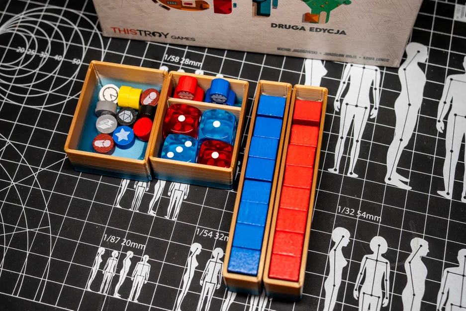 Bộ khay nhựa in 3D cho Micro City Game Organizer v2 - Image 4