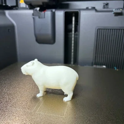 Tượng Capybara Chân Thực – Decor Thú Tối Giản