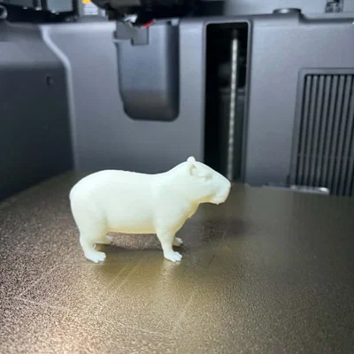 Tượng Capybara Chân Thực – Decor Thú Tối Giản