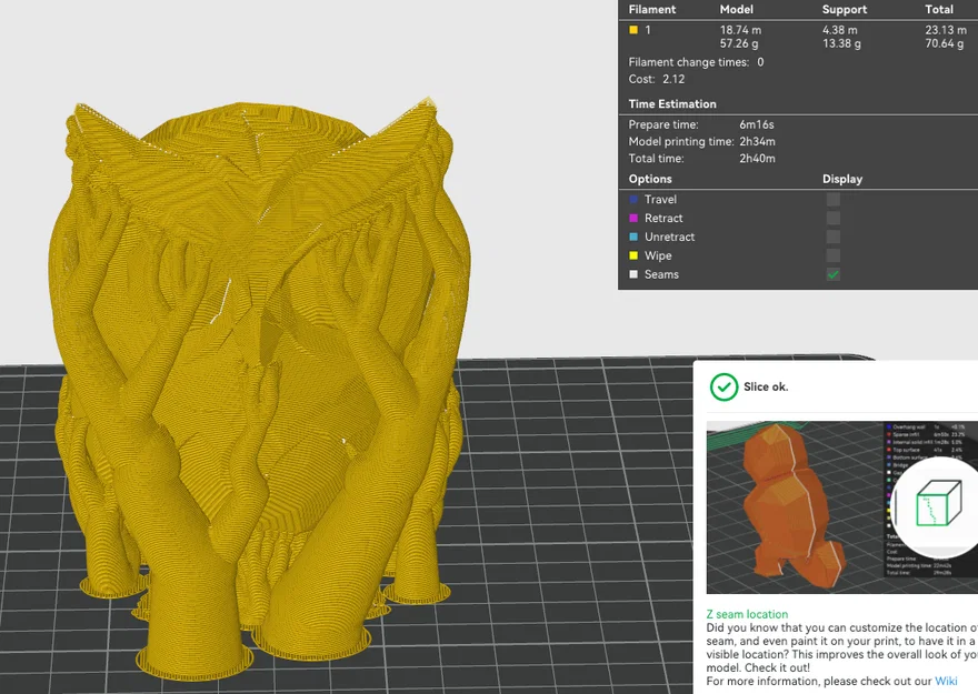 Mô hình chú cú mèo nghệ thuật Low Poly in 3D độc đáo - Image 2