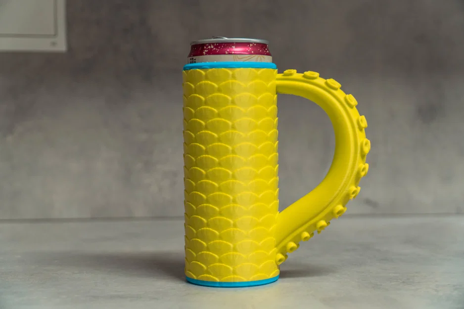 Ống bọc lon vảy cá tay cầm xúc tu (Tentacle Fish Scaled Can Cozie) - Image 6