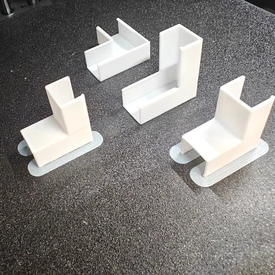 Bộ khớp nối góc 10x15mm cho nẹp luồn dây điện - Tự in 3D