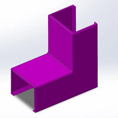 Bộ khớp nối góc 10x15mm cho nẹp luồn dây điện - Tự in 3D