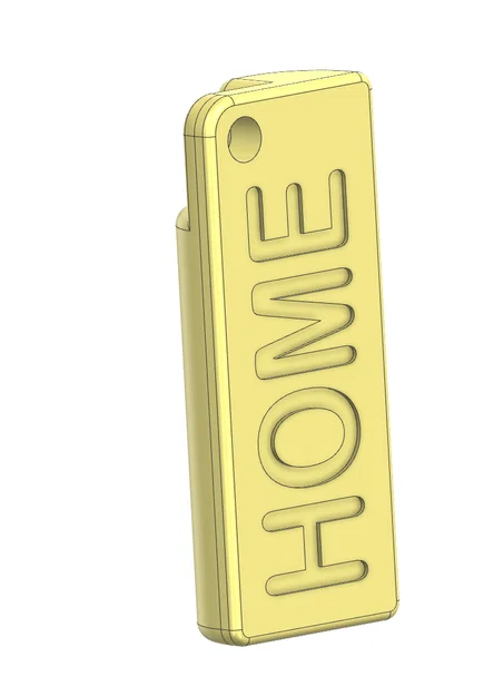Móc khóa in 3D chữ HOME nhỏ gọn, tinh tế và dễ thực hiện - Image 1