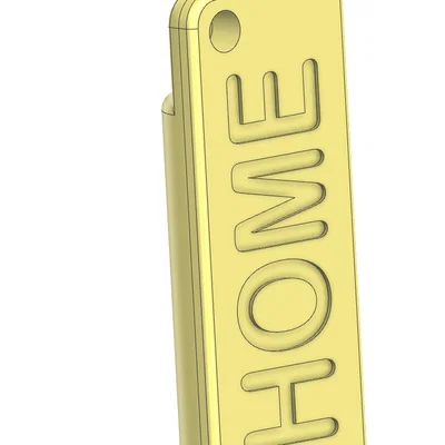 Móc khóa in 3D chữ HOME nhỏ gọn, tinh tế và dễ thực hiện