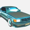 Mercedes-Benz 560 SEC AMG Widebody – Mô hình 3D coupe Đức kinh điển - Thumbnail 1