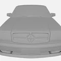 Mercedes-Benz 560 SEC AMG Widebody – Mô hình 3D coupe Đức kinh điển - Thumbnail 3