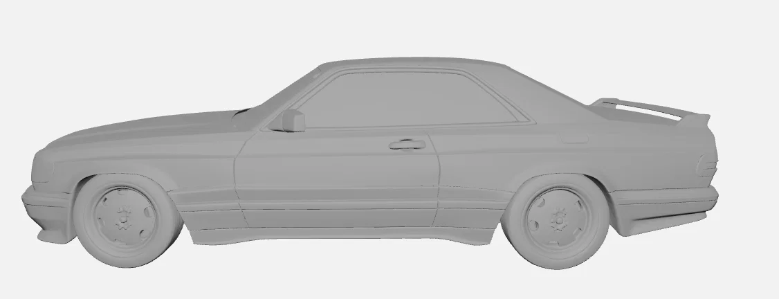 Mercedes-Benz 560 SEC AMG Widebody – Mô hình 3D coupe Đức kinh điển - Image 4