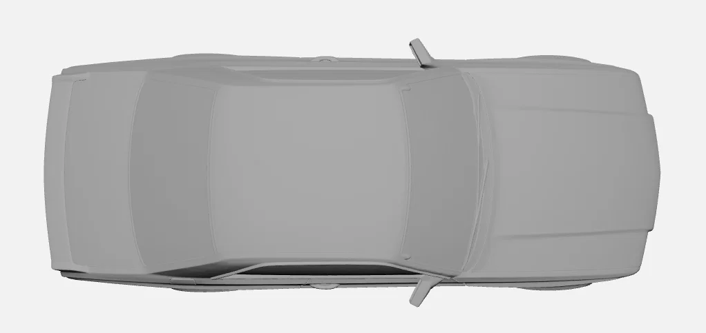 Mercedes-Benz 560 SEC AMG Widebody – Mô hình 3D coupe Đức kinh điển - Image 6