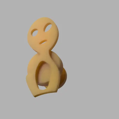 Mô hình Kodama Charm in 3D: Vật phẩm trang trí linh hồn rừng xinh xắn