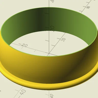 Bộ tạo khuôn cắt bánh tròn tham số (Parametric round cookie cutter generator)