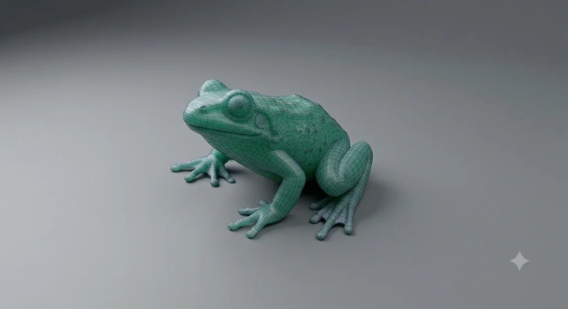 Mô hình chú ếch (Froggy) trang trí 3D chi tiết cực đẹp - Image 1