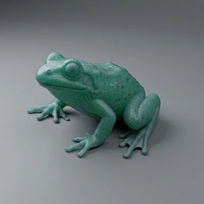 Mô hình chú ếch (Froggy) trang trí 3D chi tiết cực đẹp