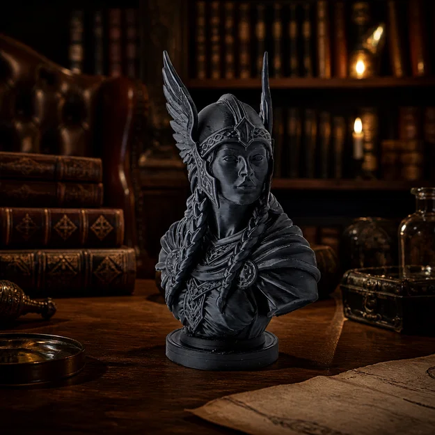 Tượng Bust Valkyrie (Valkyrie Bust Sculpture) - Image 1