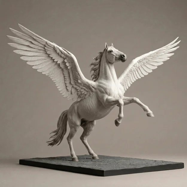 Mô hình 3D Pegasus - Tượng Ngựa Có Cánh Thần Thoại Tuyệt Đẹp - Image 1