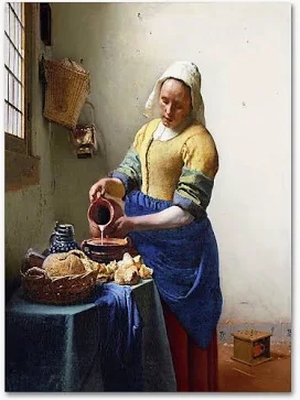 Mô hình 3D Người đàn bà rót sữa - Johannes Vermeer 1657 - Image 2