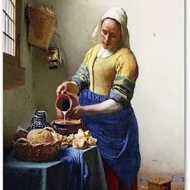 Mô hình 3D Người đàn bà rót sữa - Johannes Vermeer 1657