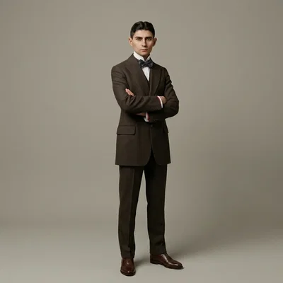 Mô hình 3D nhân vật văn học Franz Kafka - Tượng để bàn nghệ thuật