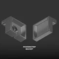 Giá treo ổ cắm điện (Powerstrip bracket) 3D in tiện lợi - Thumbnail 2