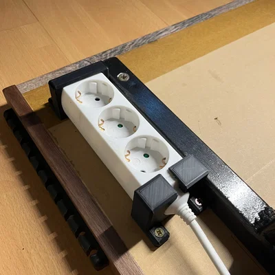 Giá treo ổ cắm điện (Powerstrip bracket) 3D in tiện lợi