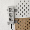 Giá treo ổ cắm điện thông minh gắn bảng Skadis Ikea - Thumbnail 1