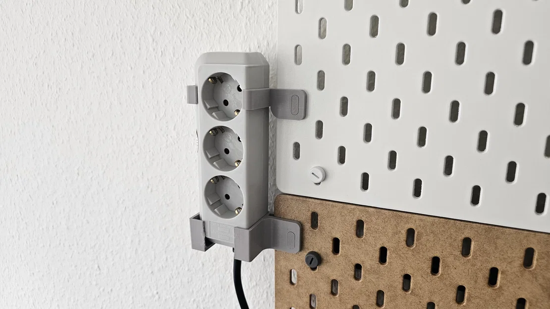 Giá treo ổ cắm điện thông minh gắn bảng Skadis Ikea - Image 3
