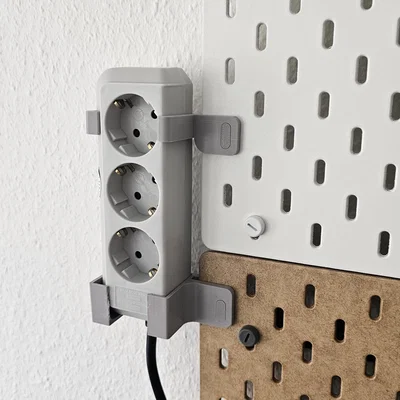 Giá treo ổ cắm điện thông minh gắn bảng Skadis Ikea