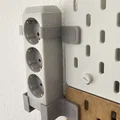 Giá treo ổ cắm điện thông minh gắn bảng Skadis Ikea - Thumbnail 4