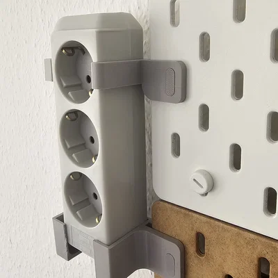 Giá treo ổ cắm điện thông minh gắn bảng Skadis Ikea