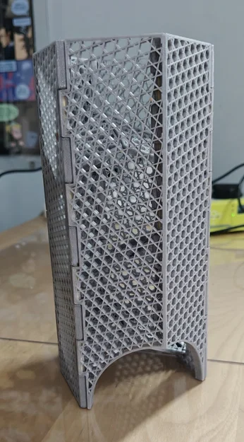 Tháp lắc xúc xắc gập phẳng tham số (parametric folding/collapsible dice tower) - Image 1