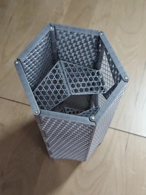 Tháp lắc xúc xắc gập phẳng tham số (parametric folding/collapsible dice tower) - Image 2