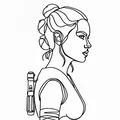 Tranh treo tường Rey Skywalker - Thumbnail 3