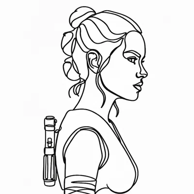 Tranh treo tường Rey Skywalker