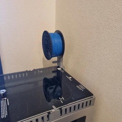 Đế adapter spool holder gắn sau, đặt trên nóc (Qidi Q2)