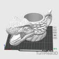 TyrannoGrip — Giá đỡ ly/cốc T. rex in 3D - Thumbnail 1