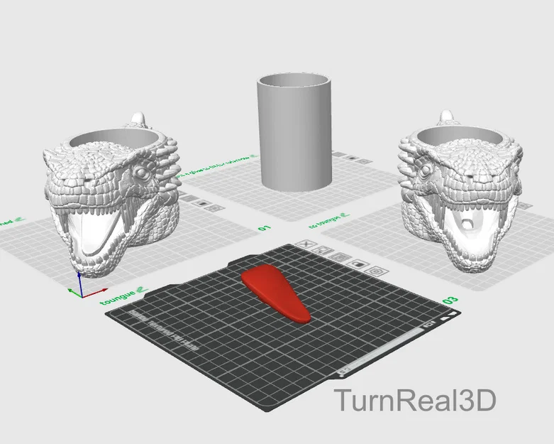 TyrannoGrip — Giá đỡ ly/cốc T. rex in 3D - Image 6