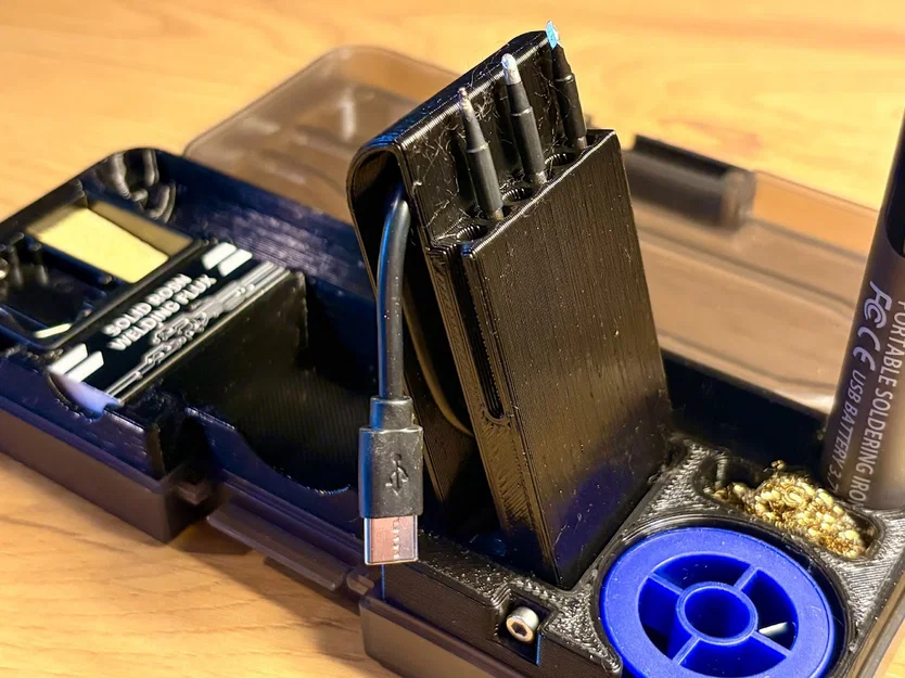 Insert hộp mỏ hàn SMD di động TK-USB-DS (Portable SMD Soldering Iron Box Insert) - Image 3