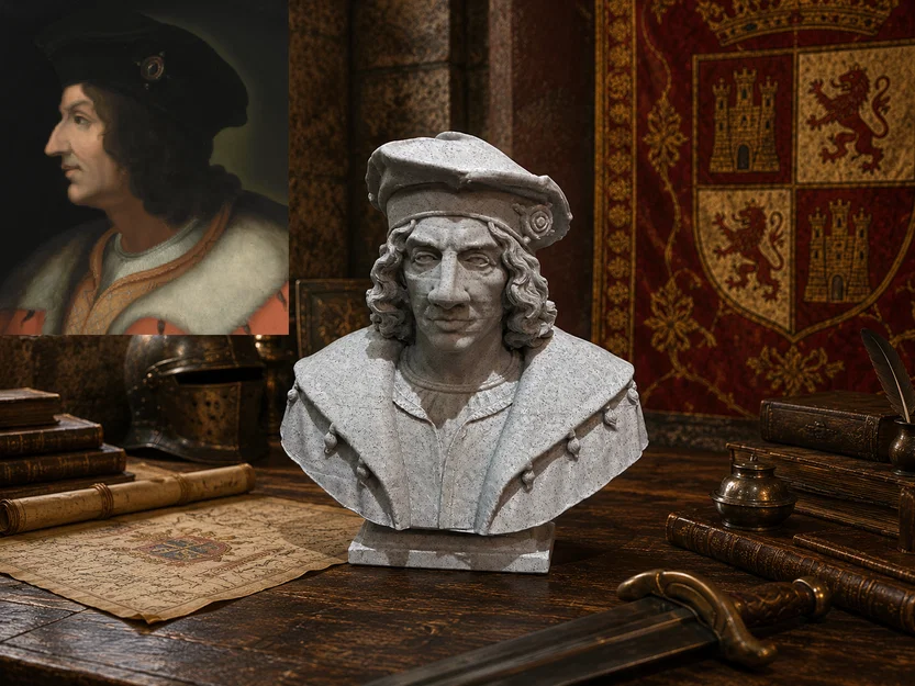Gonzalo Fernández de Córdoba y Aguilar – Bust - Image 1
