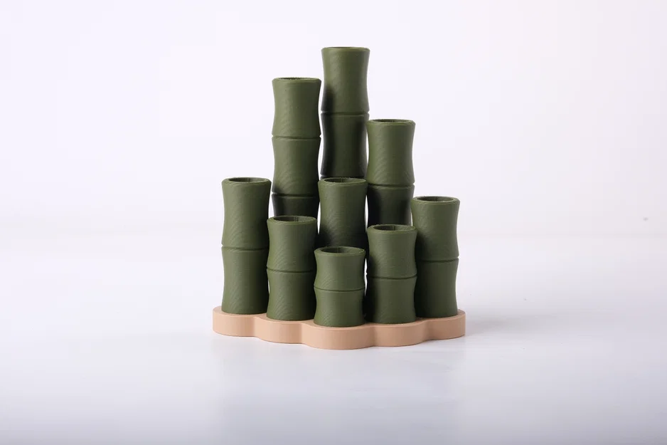 Bamboo Organizer – Khay/Tổ Chức Đồ Dạng Tre Hiện Đại - Image 2