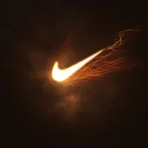 Phụ kiện trang trí dép Clog hình logo Nike in 3D cực chất