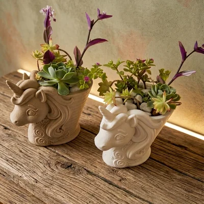 VASO UNICORNO (UNICORN VASE) – Chậu hoa hình kỳ lân