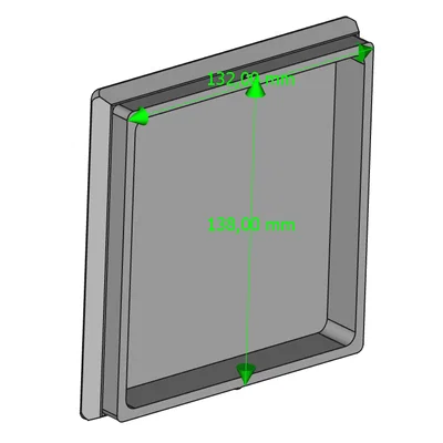 Nắp đậy trong Skimmer hồ bơi (Inner Skimmer Cover) - Phụ kiện in 3D