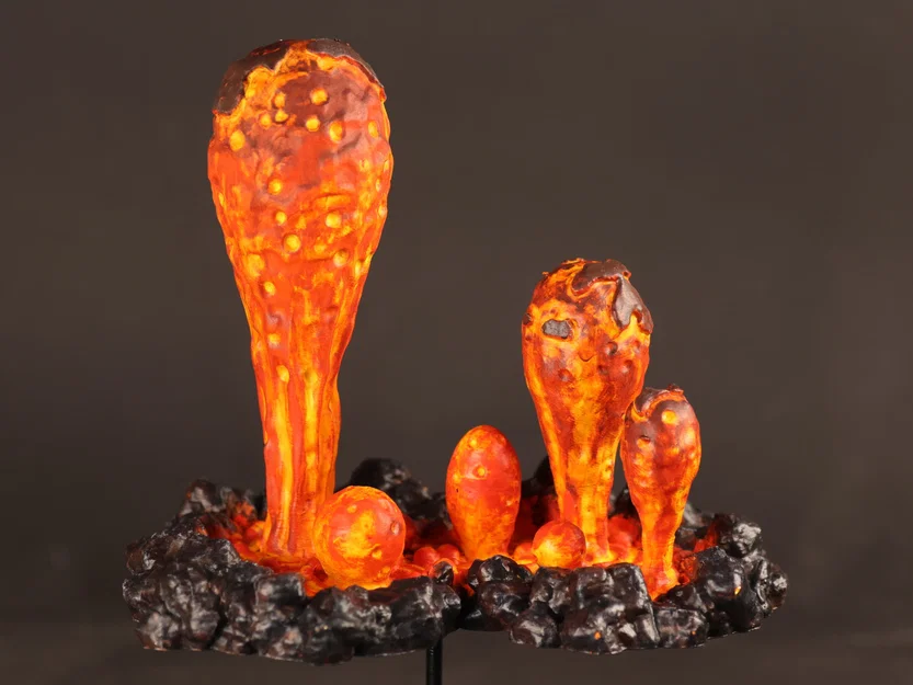 5x Suối Phun Lava Núi Lửa [Tabletop Terrain 02] - Image 2