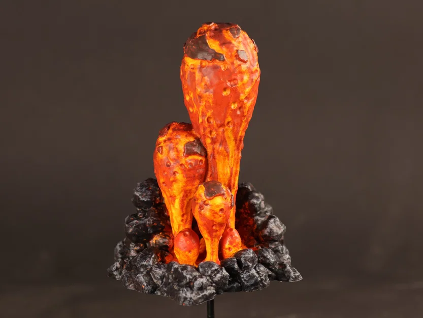 5x Suối Phun Lava Núi Lửa [Tabletop Terrain 02] - Image 3