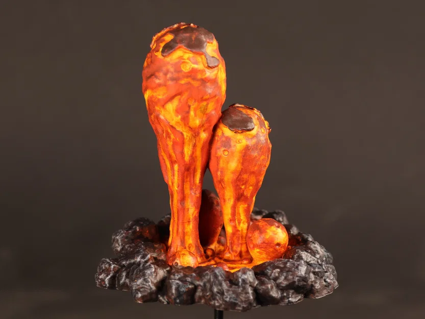 5x Suối Phun Lava Núi Lửa [Tabletop Terrain 02] - Image 4