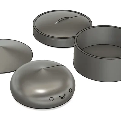 Mô hình Squishy Dumpling đáng yêu với 2 nắp đậy linh hoạt để in 3D