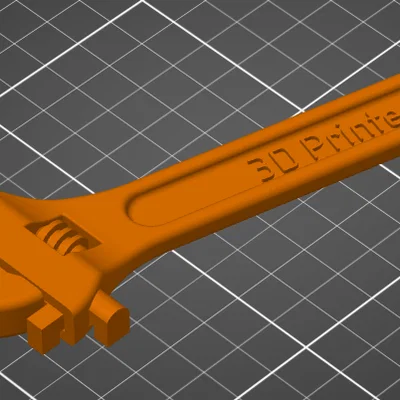 Mỏ lết in 3D (3D printable wrench) siêu bền, không cần supports