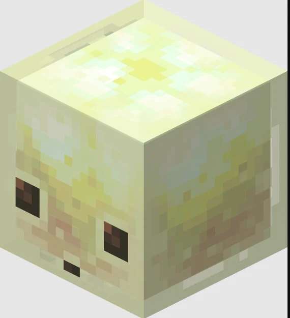 Mô hình Sulfur Cube Minecraft - Vật phẩm trang trí và hộp chứa nhỏ - Image 1