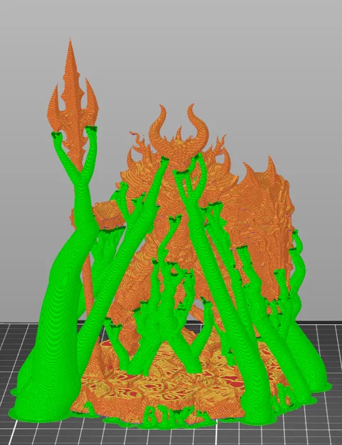 Vhorlath Realms – Demon – Hellspire Wardspear (Miniature STL in 3D Dark Fantasy) - Image 6