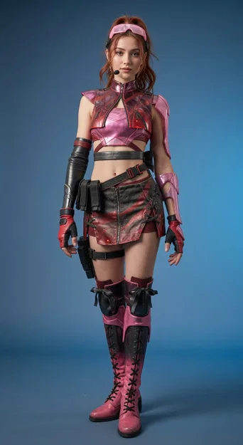 Yoo-Mi — Guerrera Cyberpunk | Figure 3D để In - Image 2
